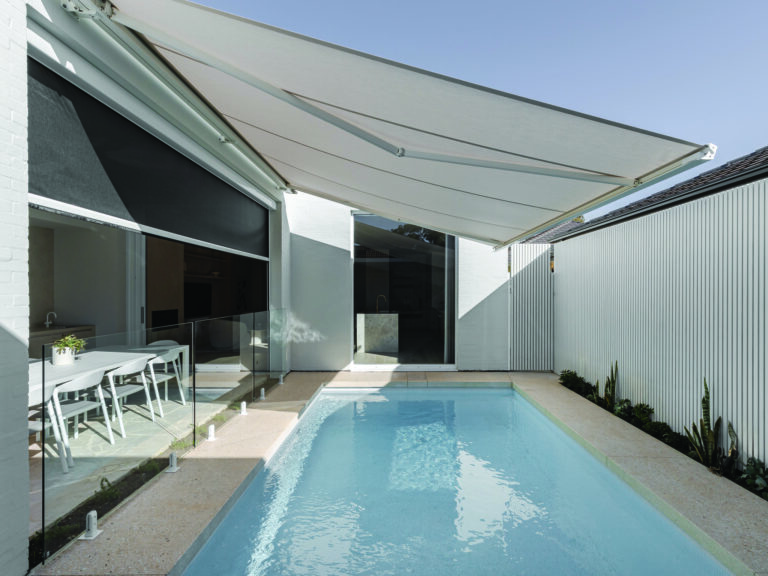 Outdoor blinds and awnings