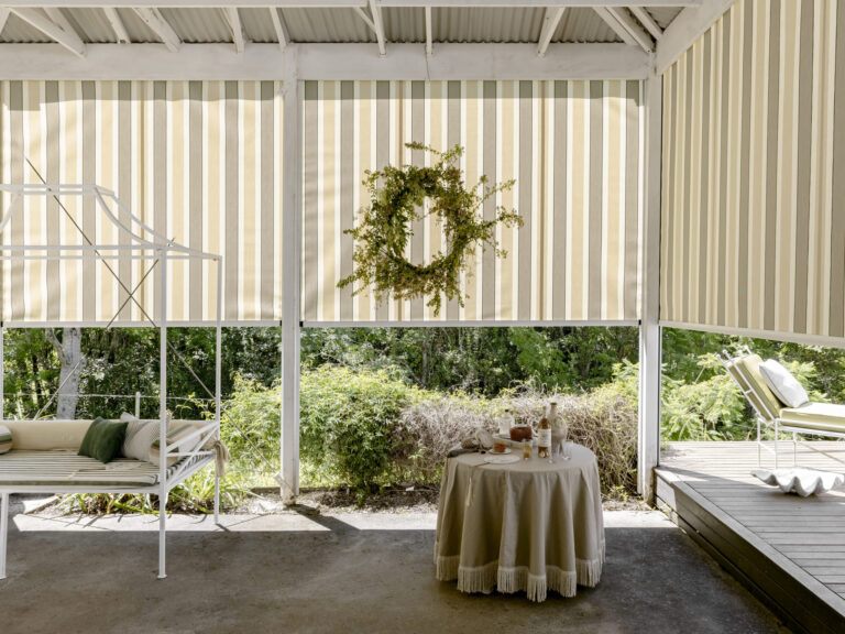 Outdoor blinds and awnings